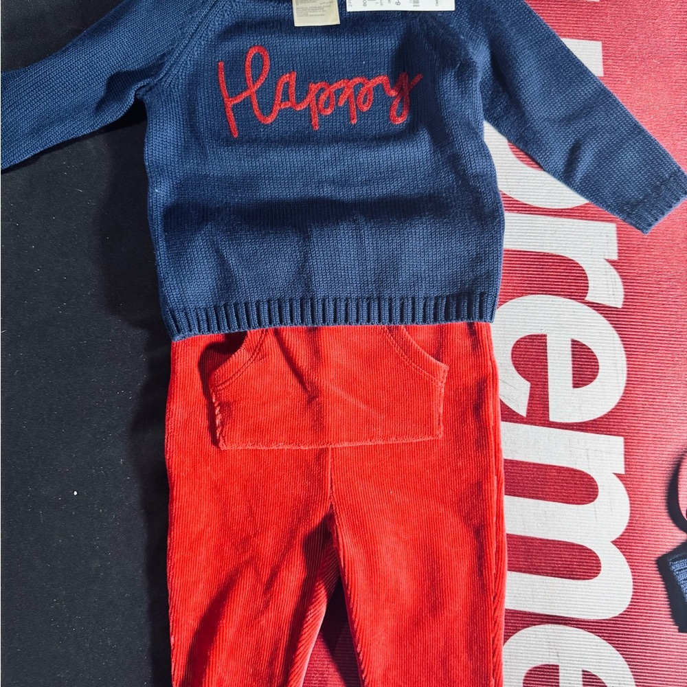 First Impressions Navy‎ and Red Kids Matching Set